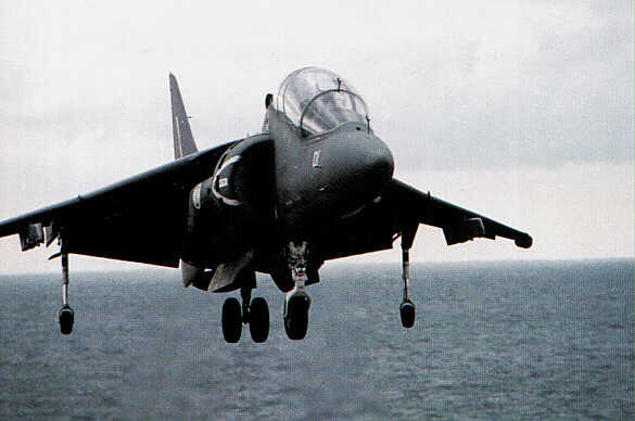 Harrier II in hovering