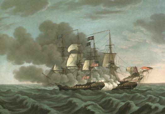 Lo scontro navale tra la "Constitution" e la "Guerriere"